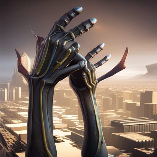 Cyberpunk Wolverine Female Bone Claws Close-Up