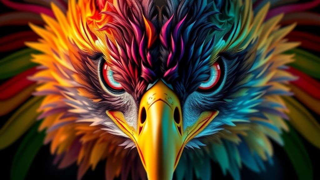 Rainbow Eagle Eyes Concept Art