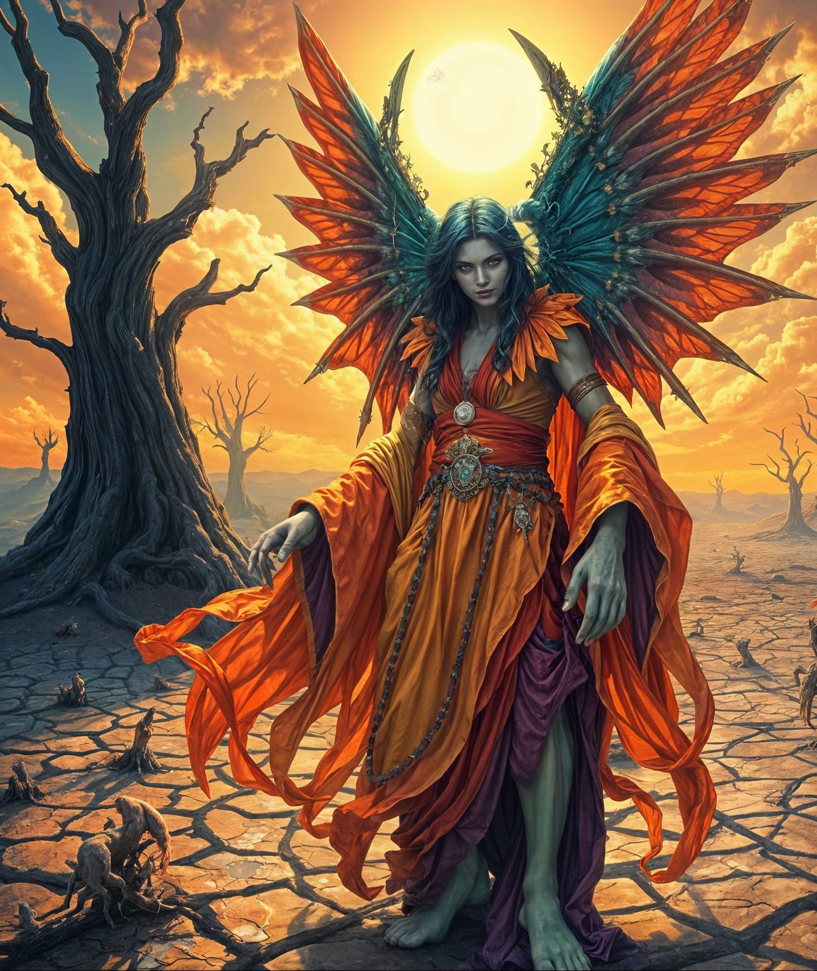 Ethereal Archfey Lord of Vibrant Summer Elegance