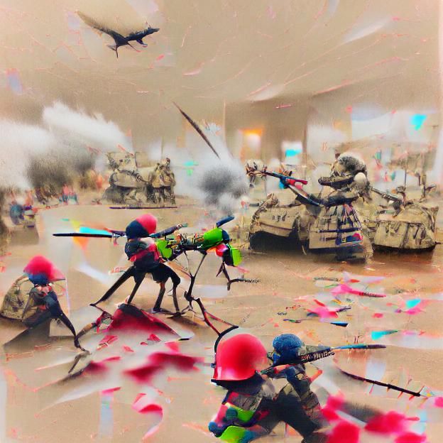 Abstract Image of War