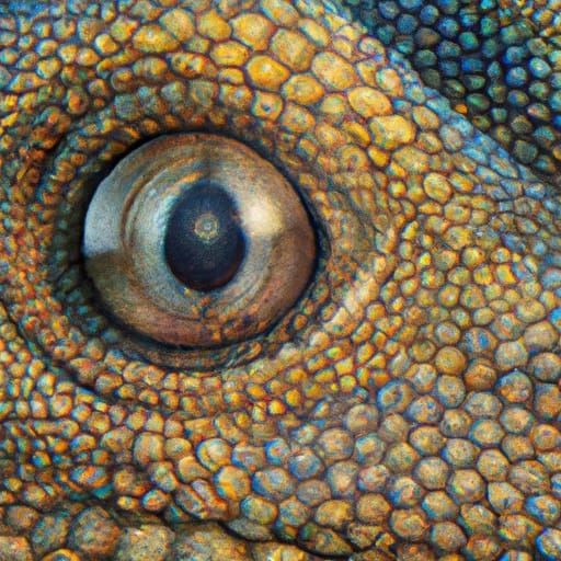 Realistic Young Dragon with Intense Eyes