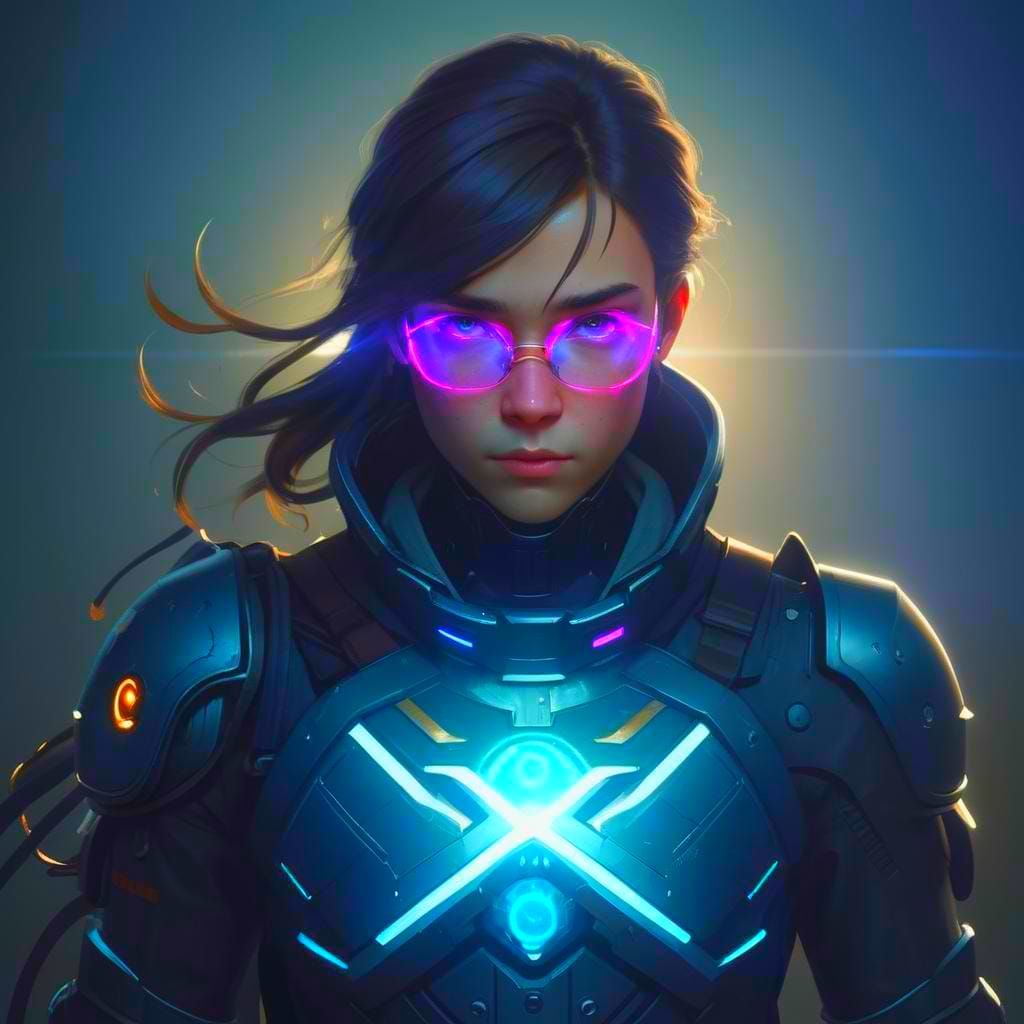 Blitzkinder Academia Portrait in Art Nouveau Style