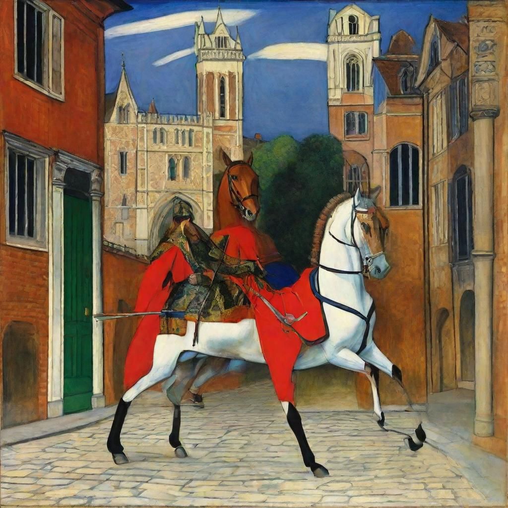 Lancer on Penny Lane, Holbein and Matisse Style