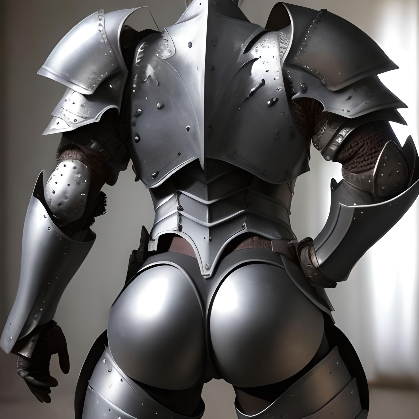 Armored Figure in Futuristic Style