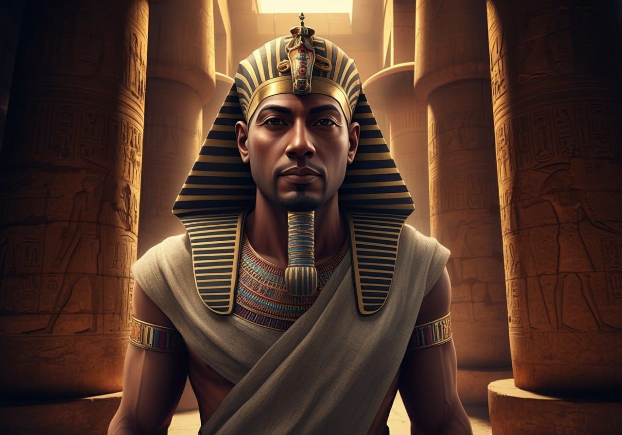 Ramesses II in the Great Temple of Amun