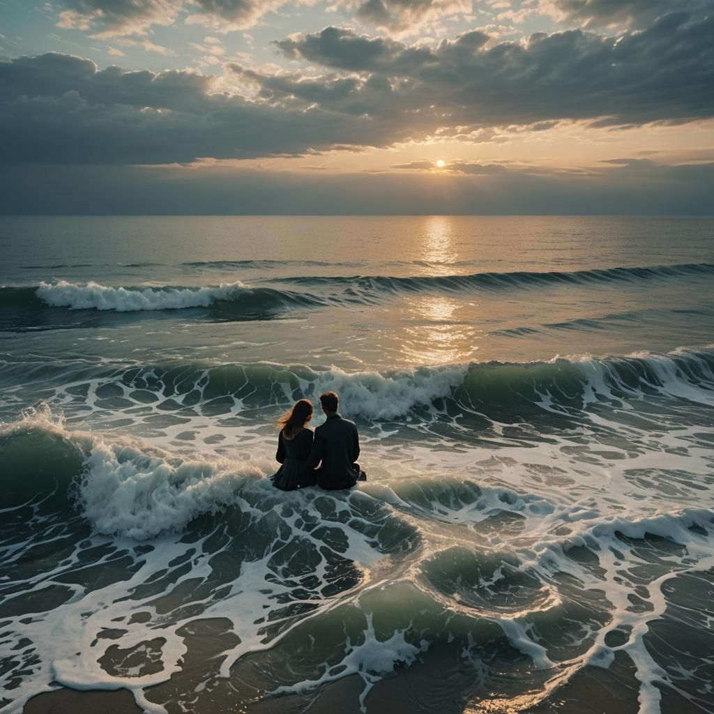 Epic Dawn Seascape: Whispers of the Deep