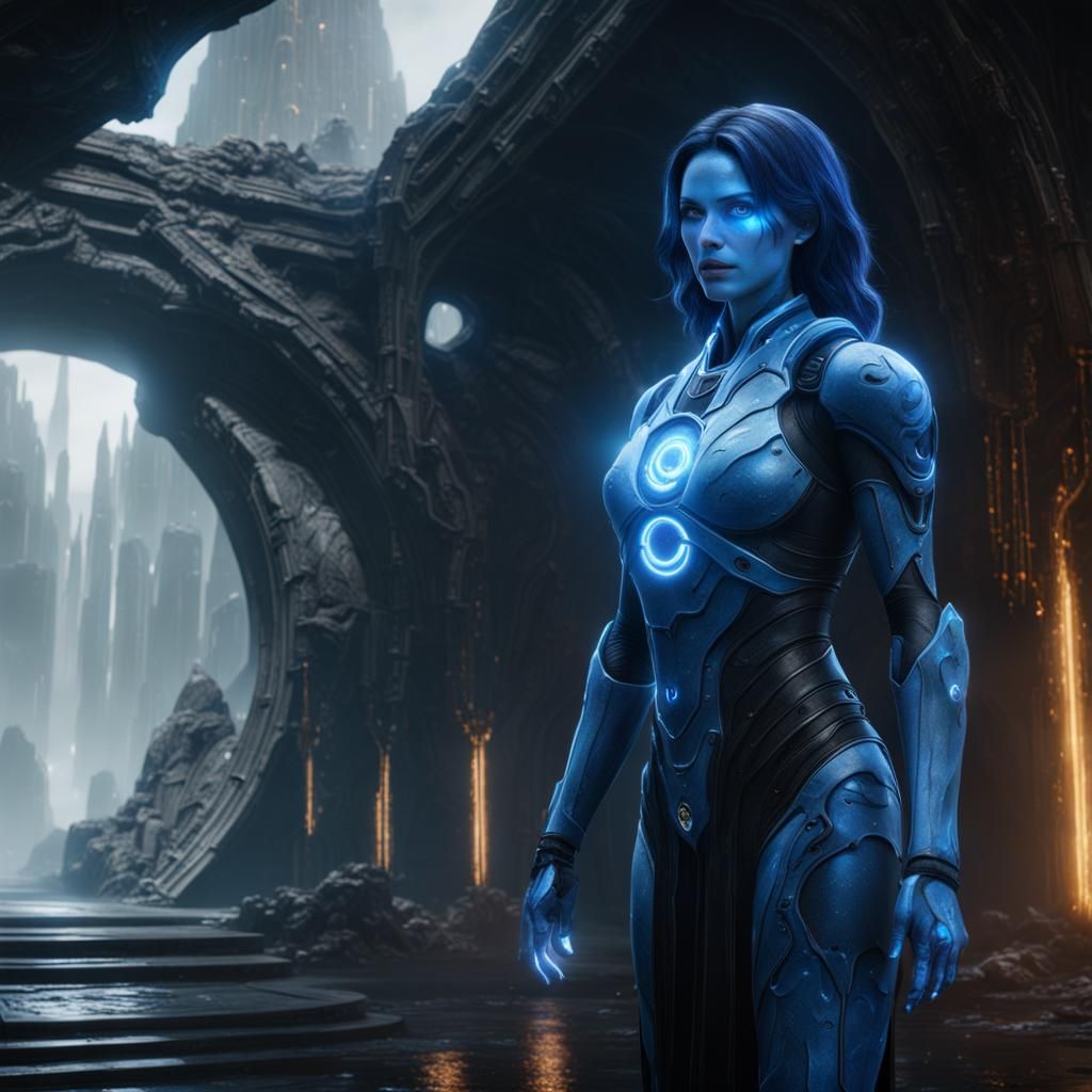 Cortana: Aura-Form Detailed Matte Painting