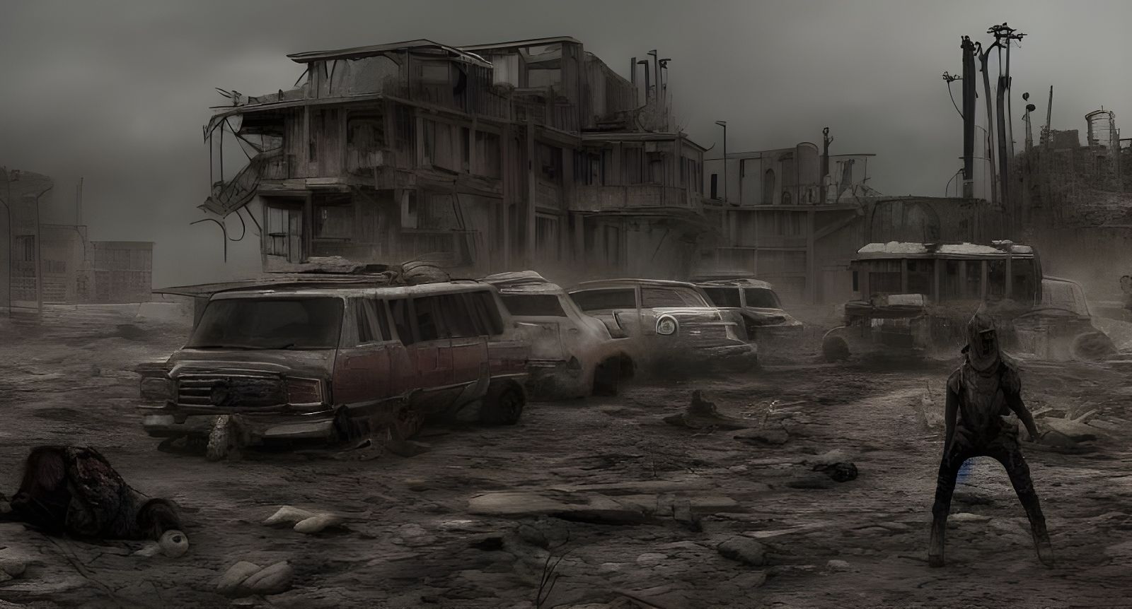 Hyperrealistic Post-Apocalyptic Landscape in 4K