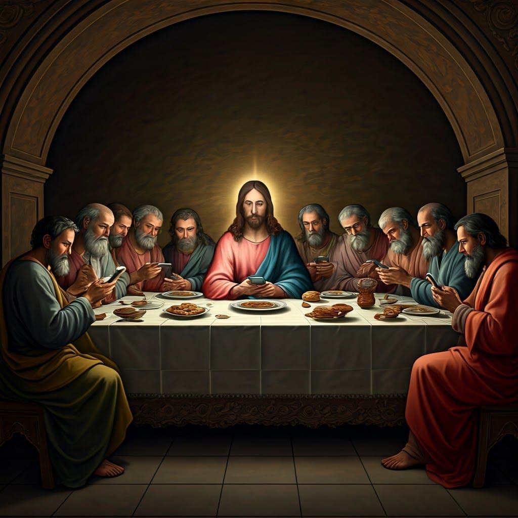 Modern Last Supper in Renaissance Style