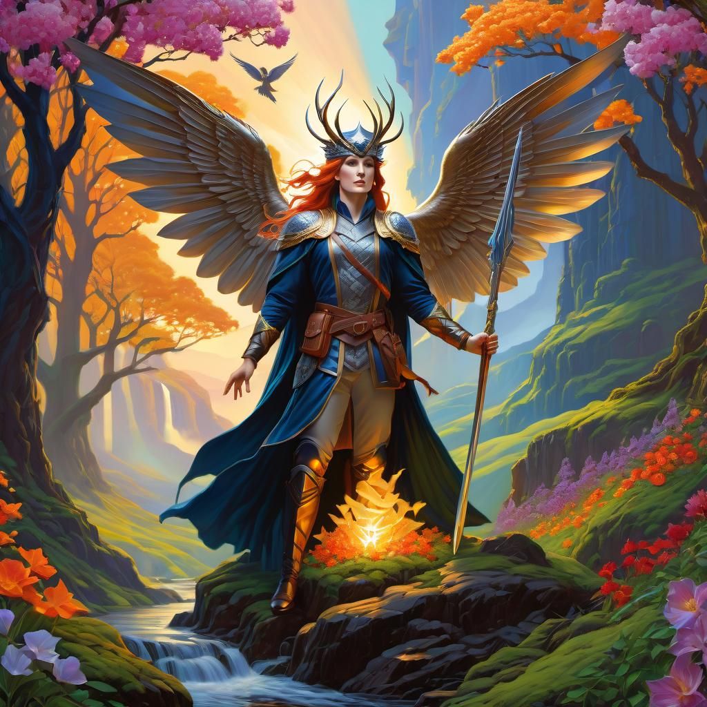 Ethereal Fantasy Scene of Freedom from the Fae