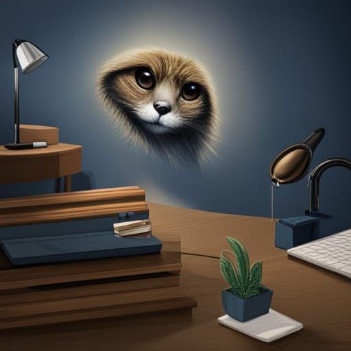 Abstract AI-Generated Image from Simple Text Prompt