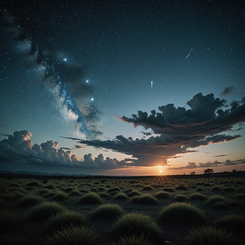 Ethereal Blue Giant Star in Cosmic Glory