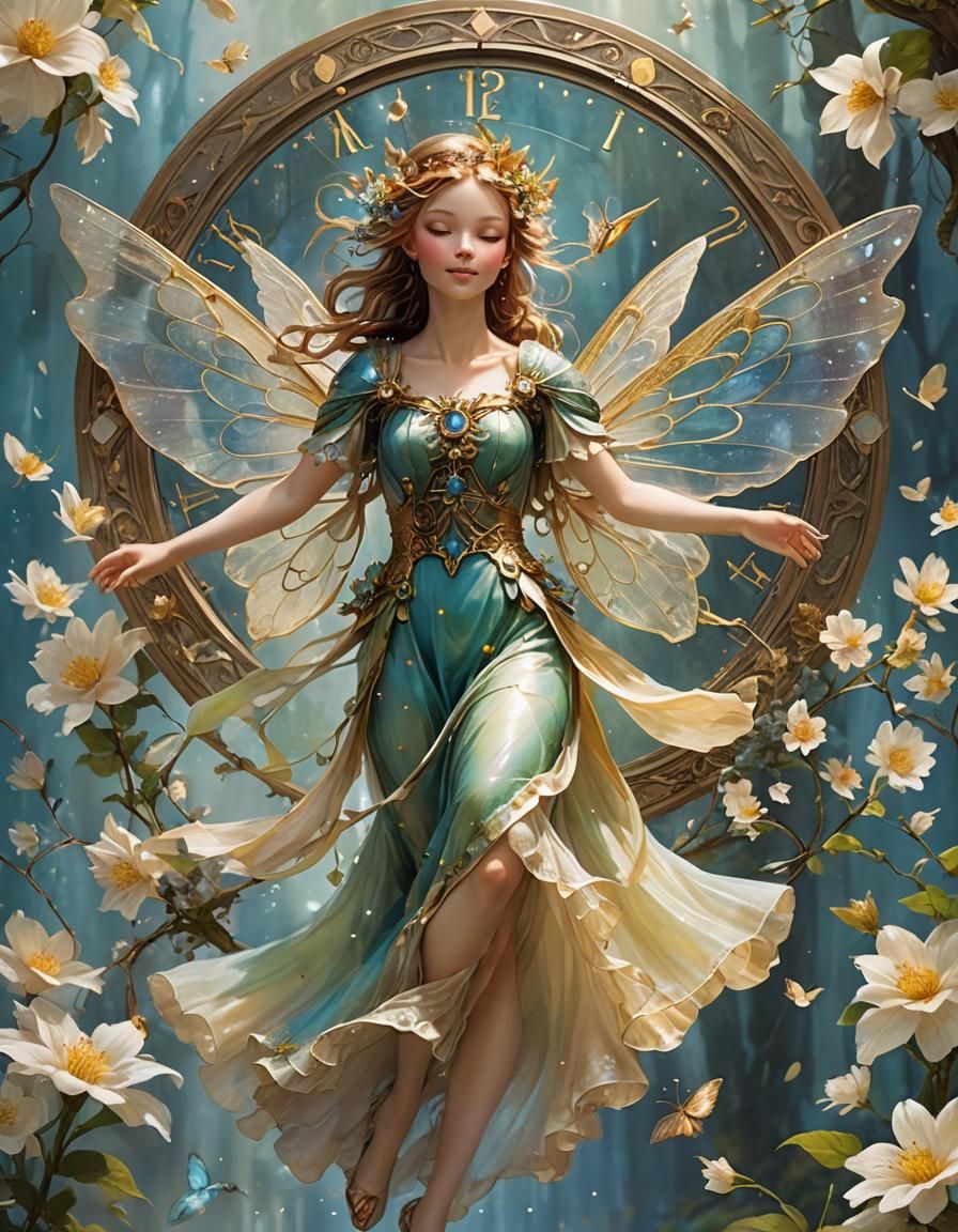 Ethereal Time Fairy Embodiment of Time