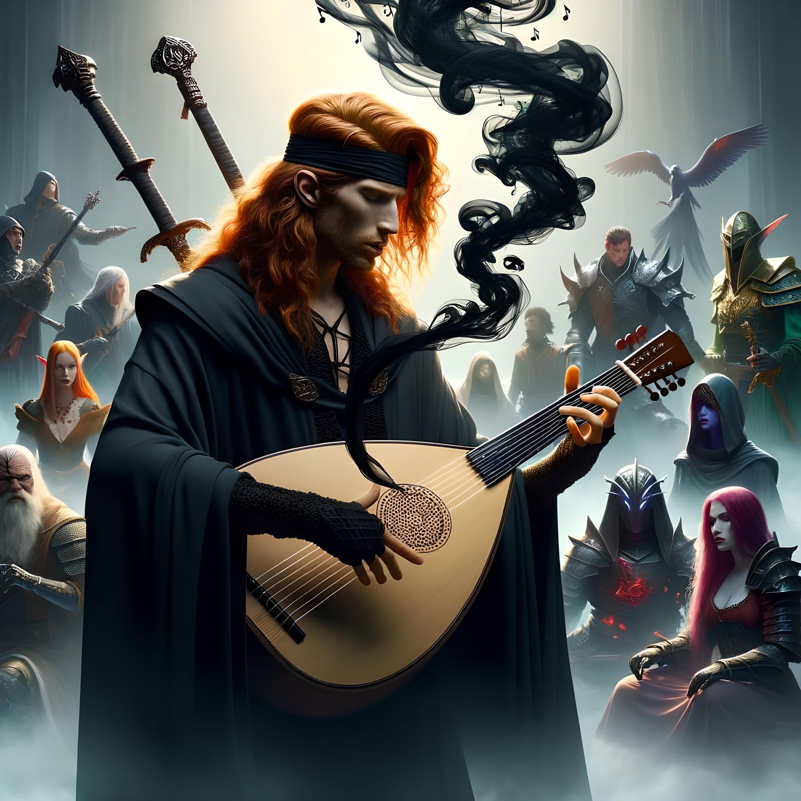 Fantasy Bard's Enchanting Forest Melody