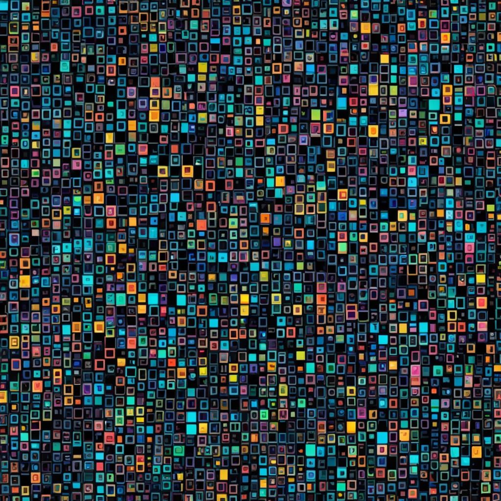 Distorted Geometric Patterns in a Digital Aesthetic