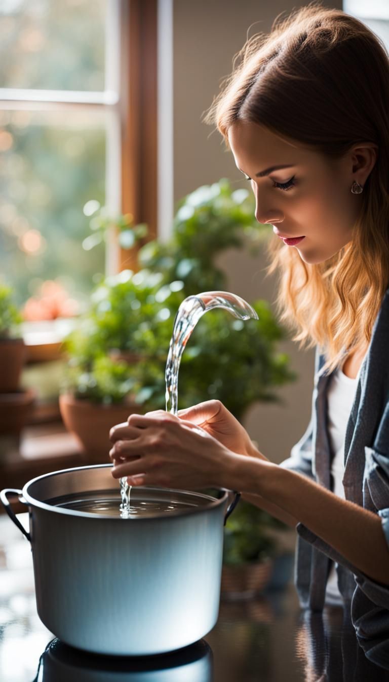 Woman's Reflection Reveals Man in Water