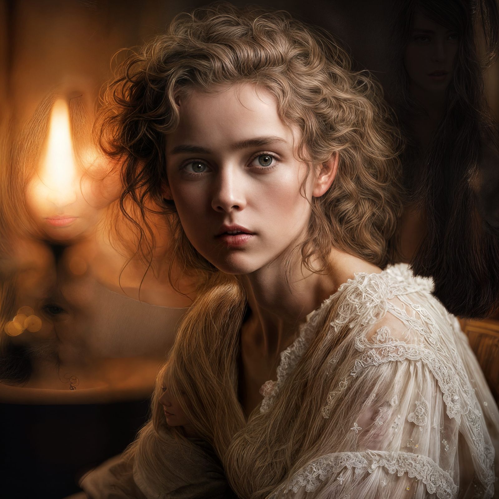 Enigmatic Portrait of a Young Woman