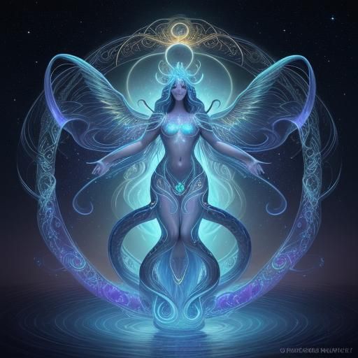 Celestial Zephyr Serpent Soaring Through Cosmic Expanse