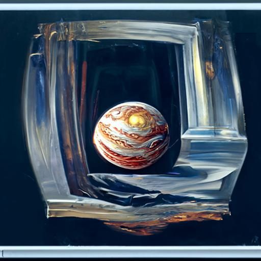 Jupiter: Oil Painting by James Gurney Style