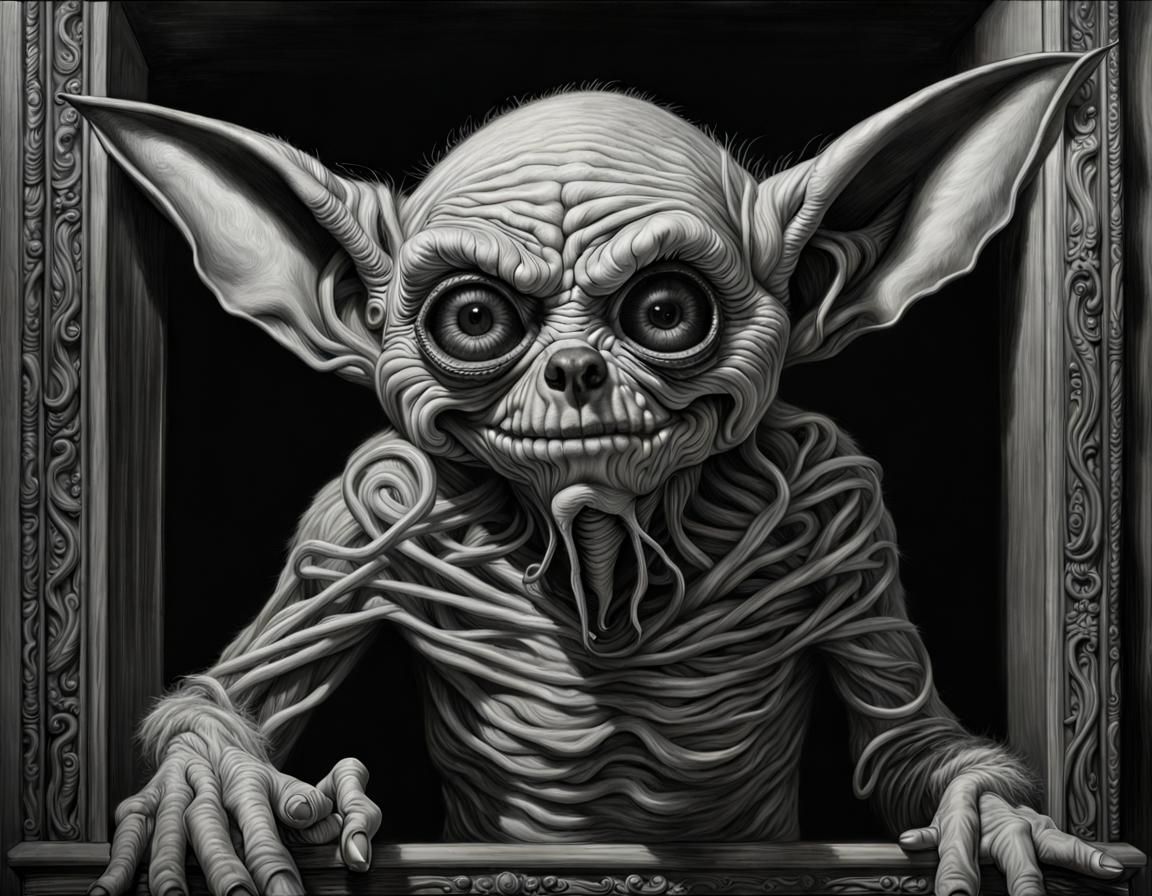 creepy halloween goblin