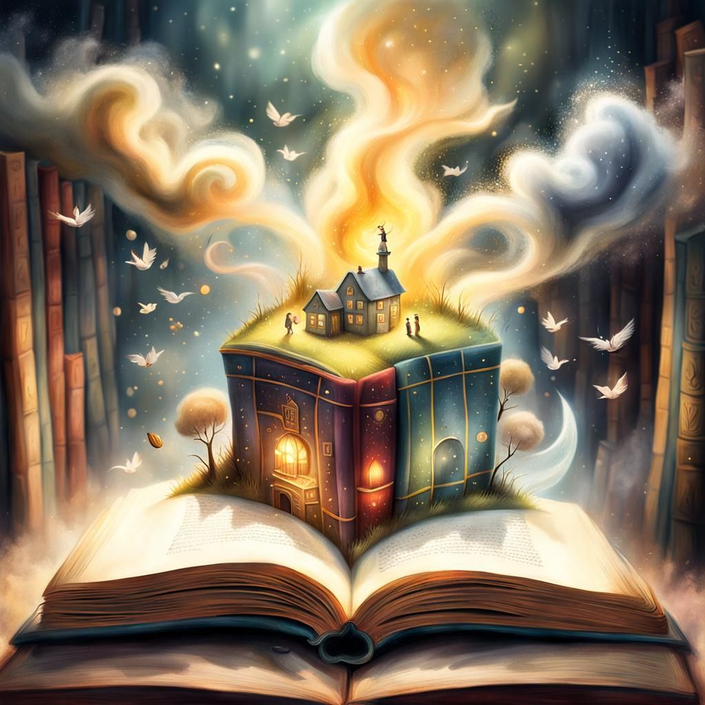 Loyal Book: Whimsical Illustration with Volumetric Lighting