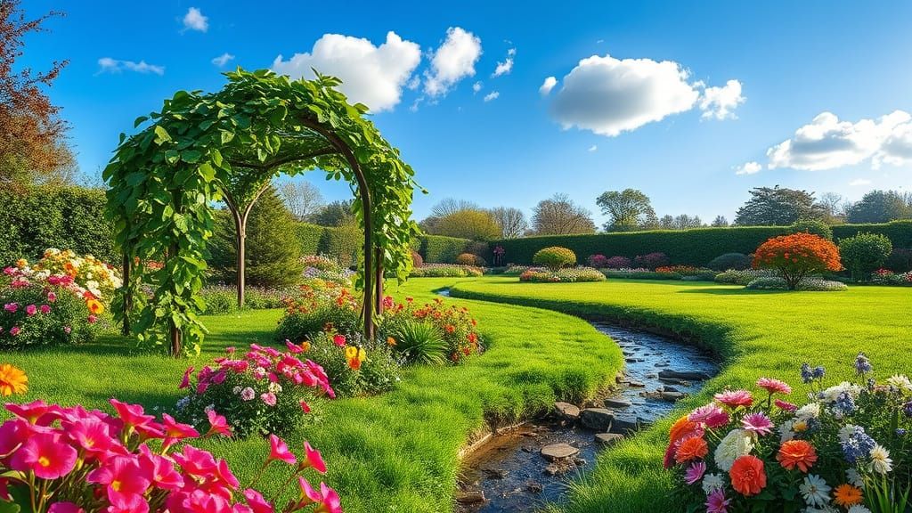 Vibrant English Garden in Spring: Award-Winning Photography