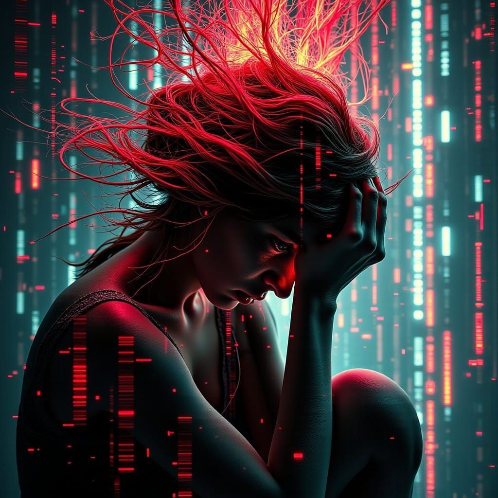 Emotional Autistic Burnout: Surreal Visual Representation