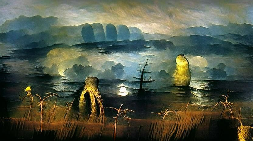 River to the Sea: Dark Gothic Landscape