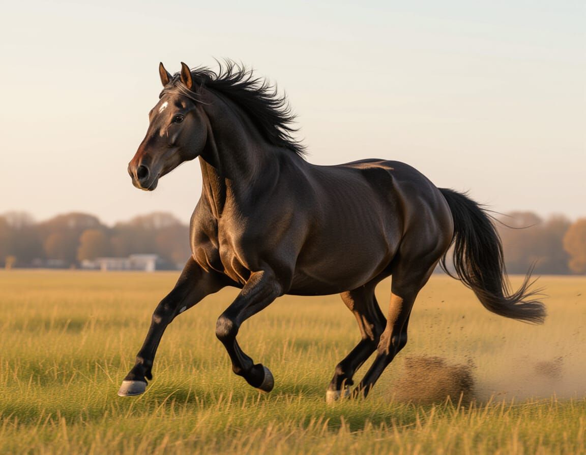 Hyperrealistic Horse in Dramatic Chiaroscuro Lighting
