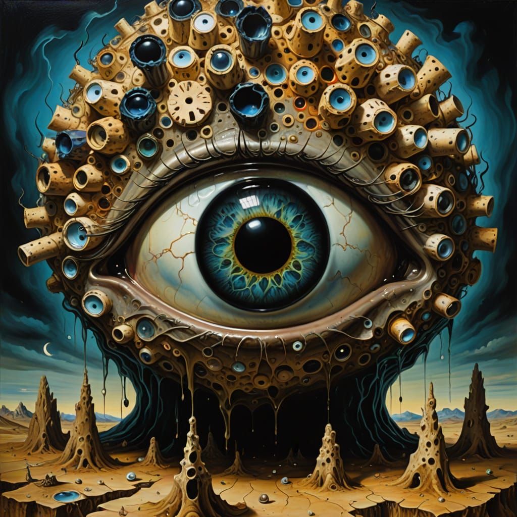 Surreal Swagman Hat With Eyeball Corks