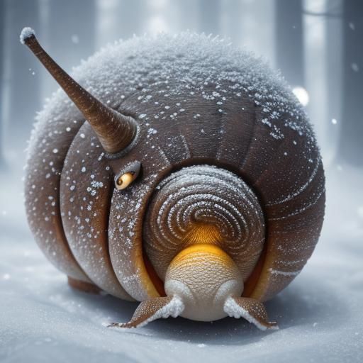 Field Finder Snail - (fantasy beasts in winter)