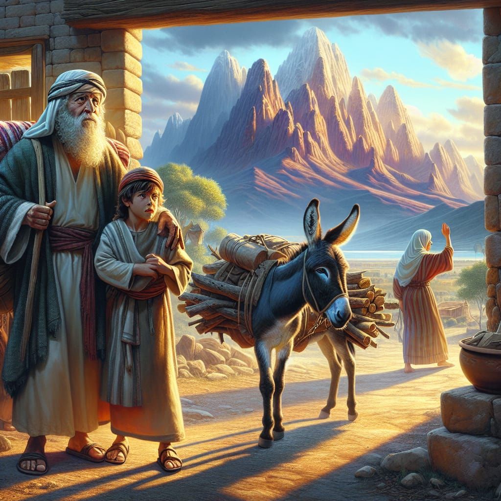 Abraham's Journey to Mount Moriah