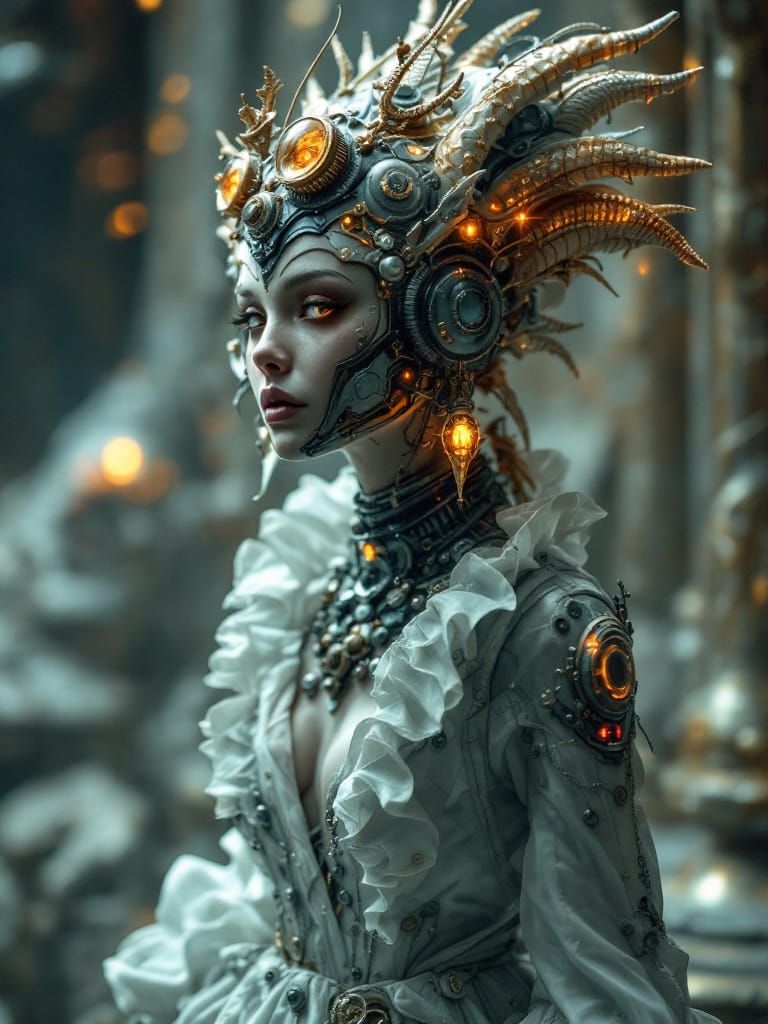 Space-Fi Masquerade Party in Steampunk Nouveau Style