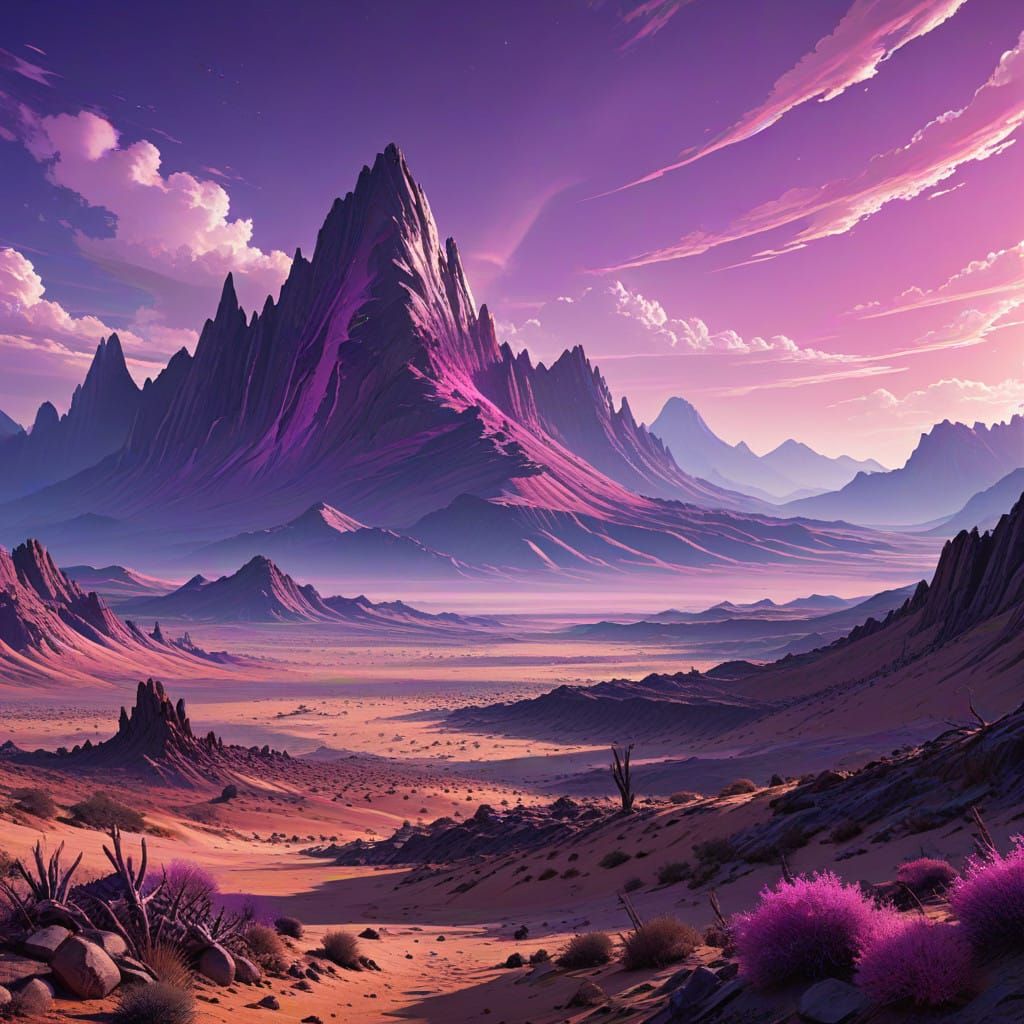 Ethereal Manga-Inspired Alien World