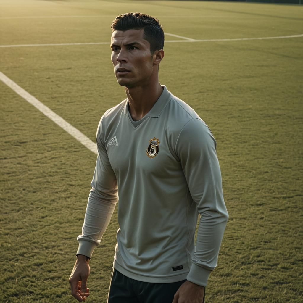 Cristiano Ronaldo in Golden Hour Lighting