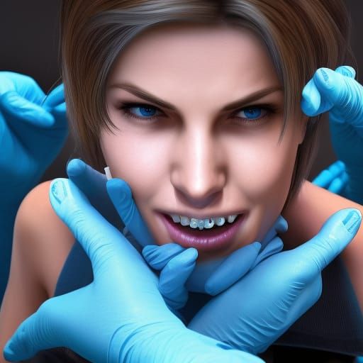 Jill Valentine at the Dentist: 3D Game Cinematic