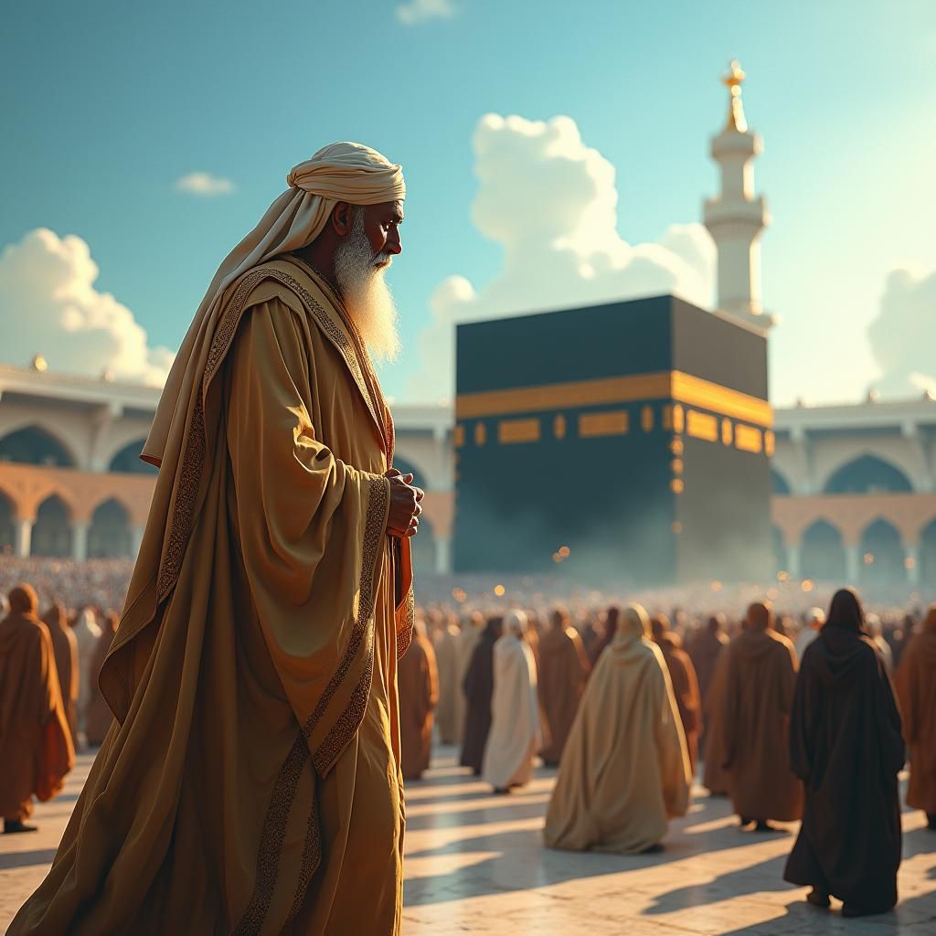 Ibn al-Arabi Hajj Pilgrimage in Golden Light