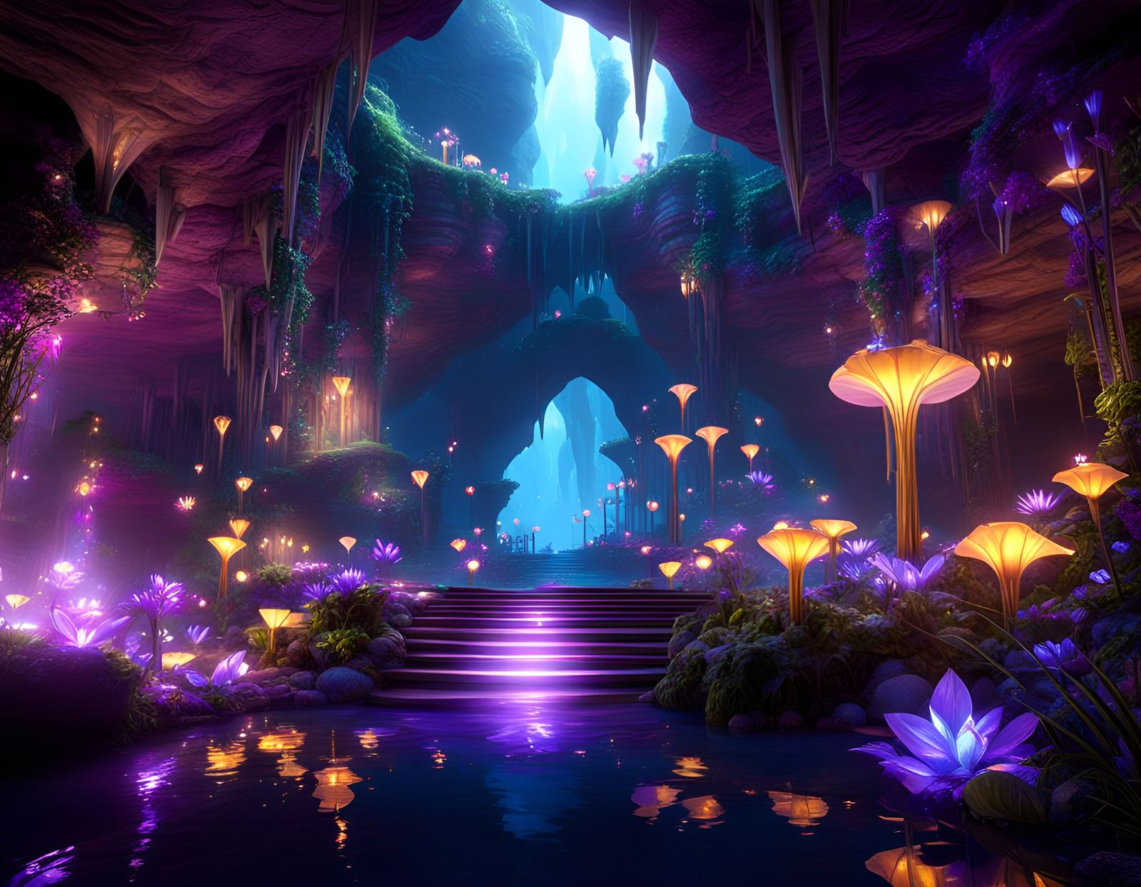 Underground fairy garden