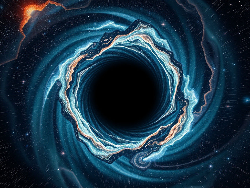 Cosmic Black Hole: Hyperrealistic Quantum Physics Render