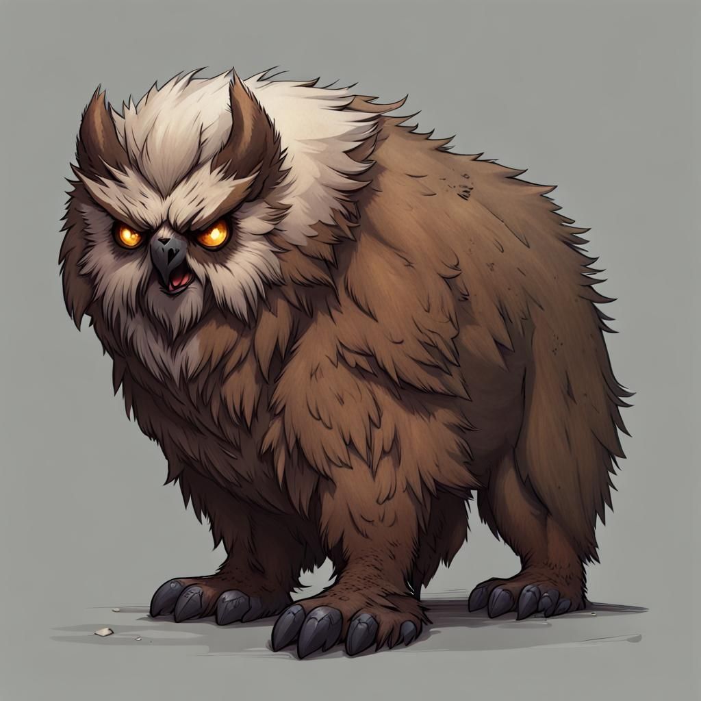 Fearsome Owlbear Creature from Dungeons and Dragons
