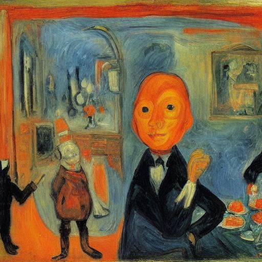 Rabbit Waits: Expressionist Dinner Scene