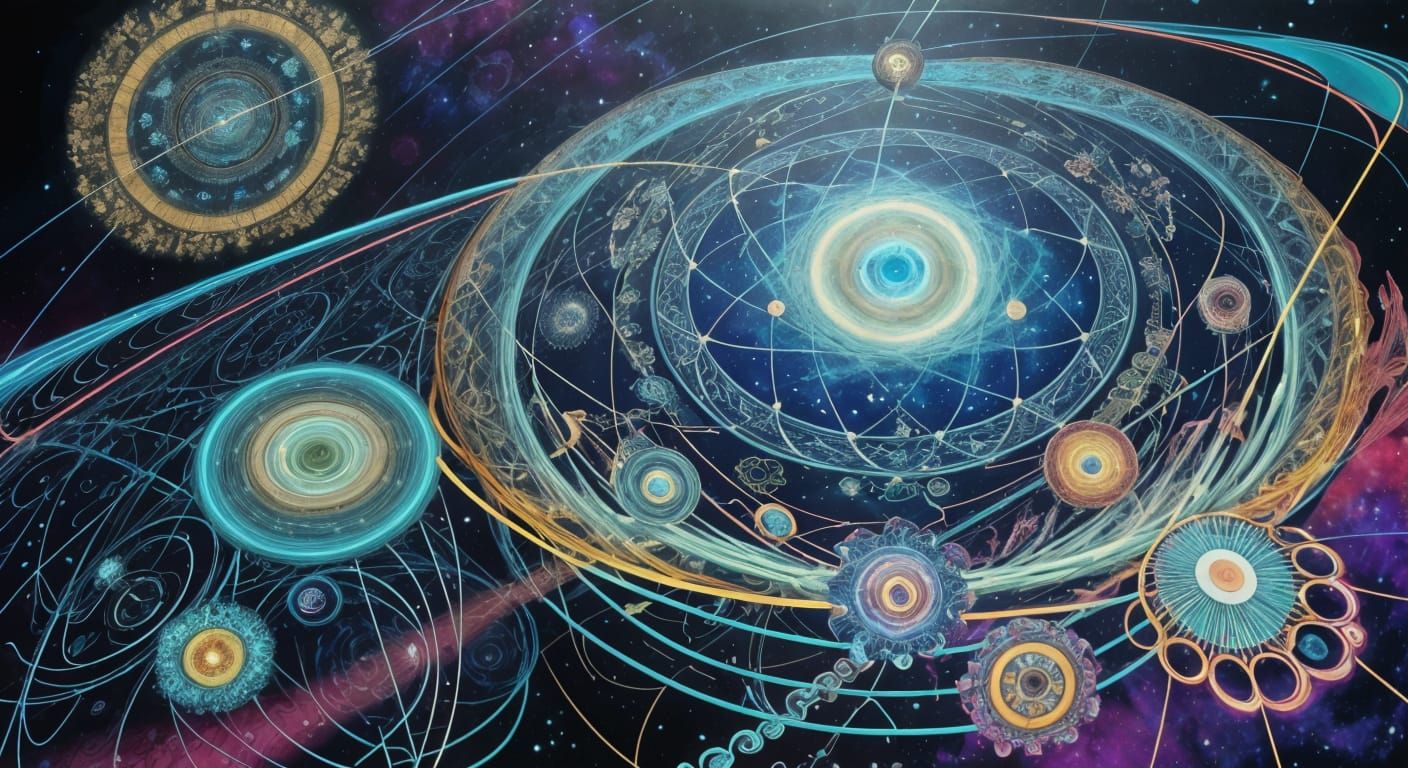 Kaleidoscopic Orrery in Cosmic Vortex