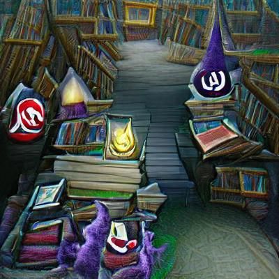 Nightmare Library of a Mad Wizard