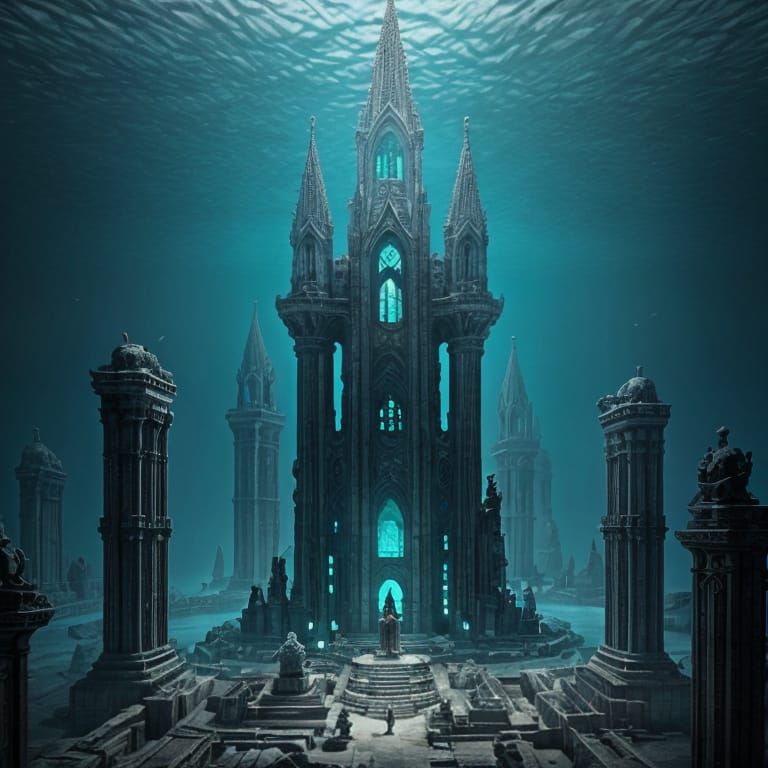 Lost Underwater City Revealed in Epic Cinematic Concept Art