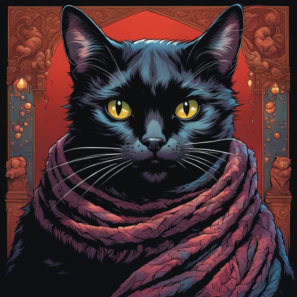 Babushcat: Black Cat in Comic Book Art