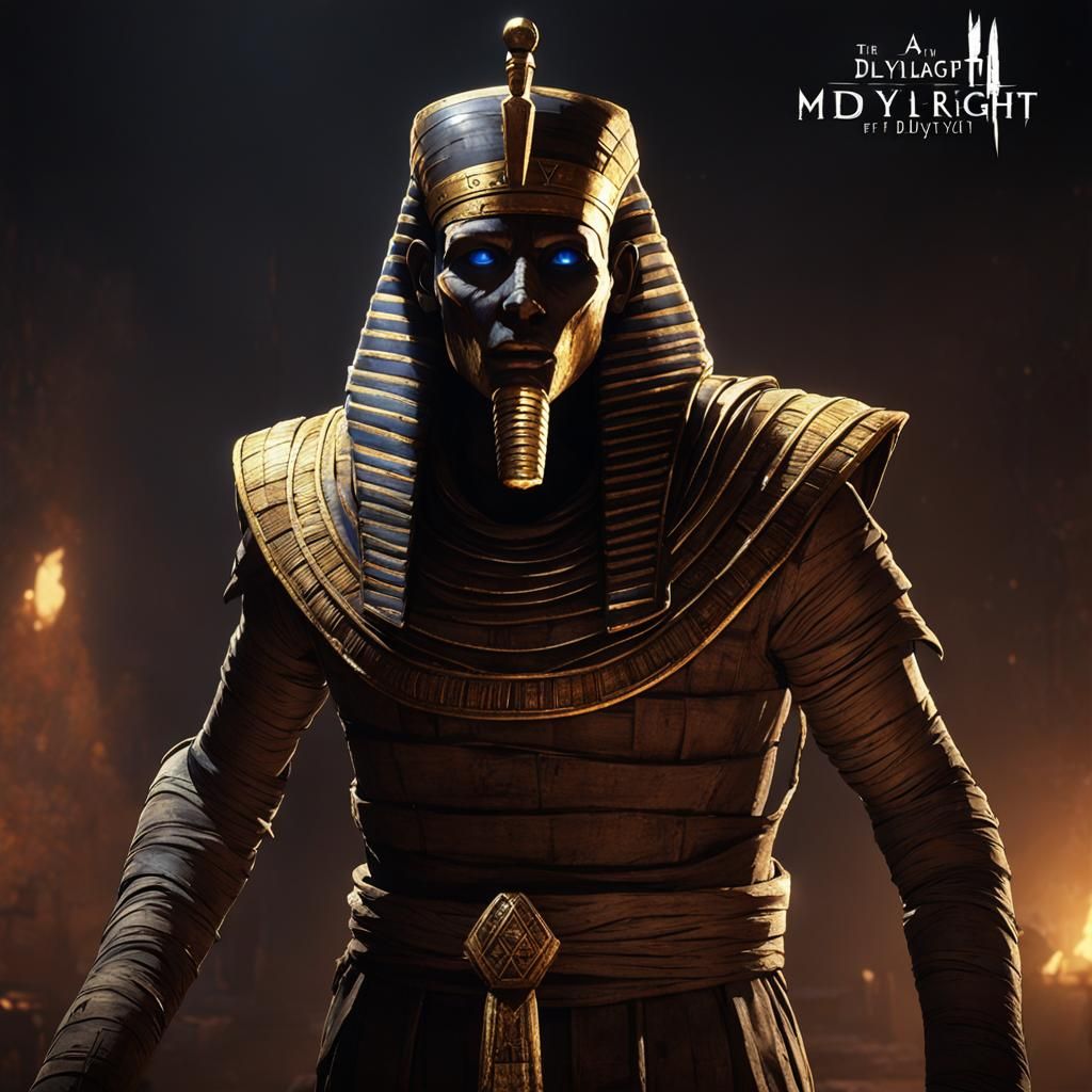 Undead Pharaoh Mummy for Horror Game