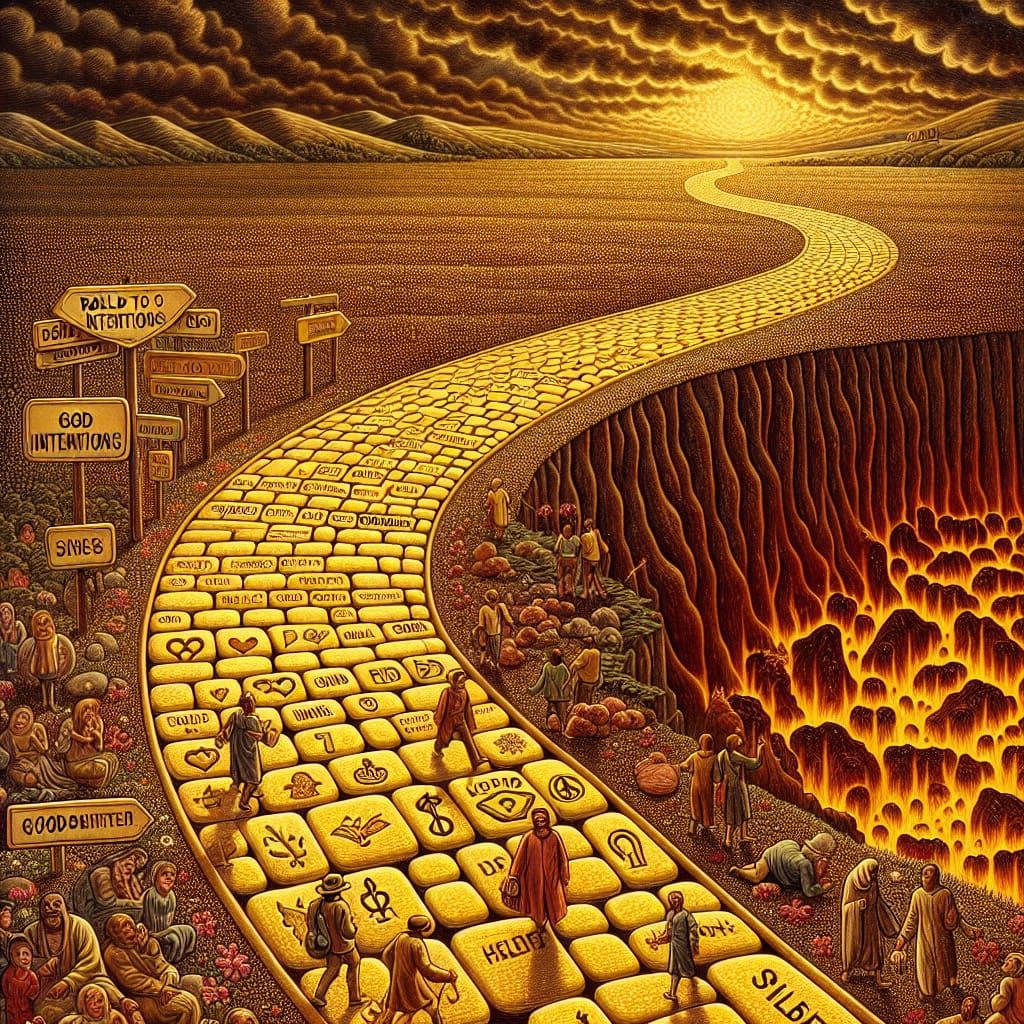 Road to Hell: A Metaphorical Illustration