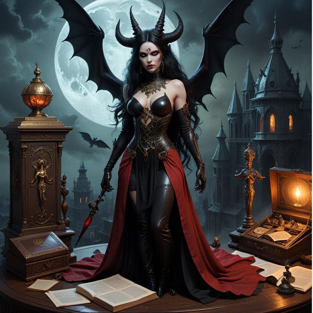 Mystical Study of a Supersized Sorceress