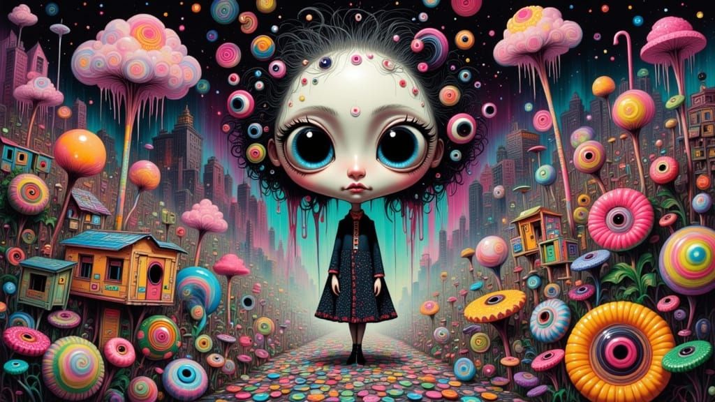 Tim Burton Style Candy Creator with Googly Eyes