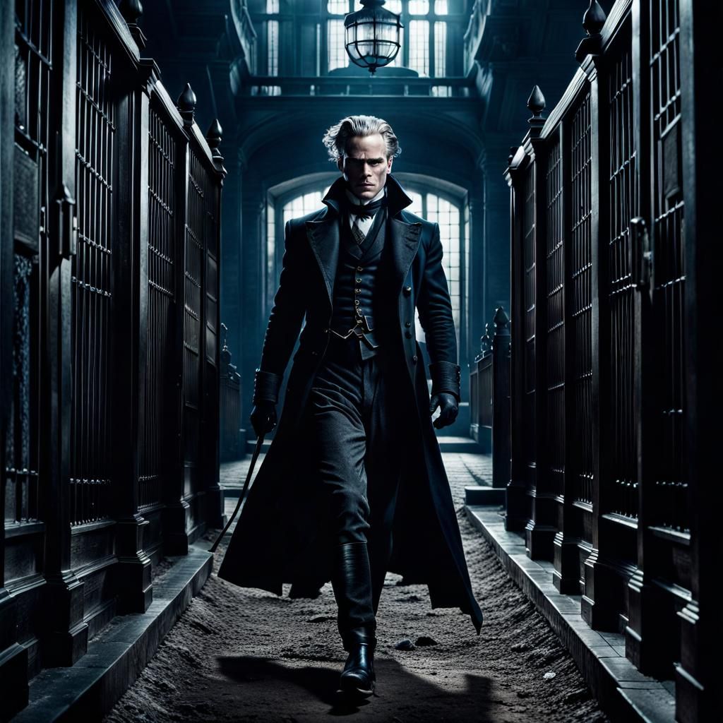 Gellert Grindelwald's Dramatic Prison Escape: Hyperrealistic...